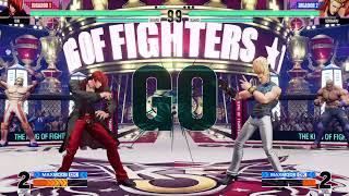 The King Of Fighters XV  Iori Yagami vs Benimaru Nikaido KOF15 Hard AI Versus Mode KOFXV [upl. by Saffian]