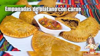 EMPANADAS DE VERDE RELLENAS DE CARNE🥟🇪🇨 [upl. by Erminia136]