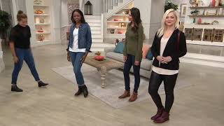 Pikolinos Leather Buckle Ankle Boots on QVC [upl. by Dabbs]