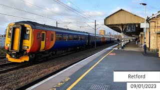 Trains at Retford 09012023 [upl. by Tierell]