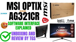 msi optix ag321cr 32 inch gaming led monitor unboxing and review [upl. by Aynna]