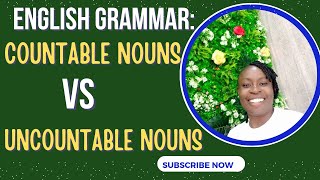 English Grammar Countable and Uncountable Nouns [upl. by Ana]