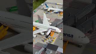 A380 and R2D2 at Rhein Ruhr Airport✈️😎 a380 aviation miniature airport planes 787 starwars [upl. by Ruthann]