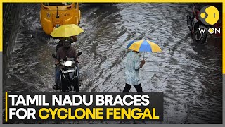 Cyclone Fengal Tamil Nadu Braces For Impact As IMD Predicts Heavy Rainfall  World News  WION [upl. by Ambros]