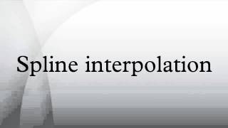 Spline interpolation [upl. by Rats]