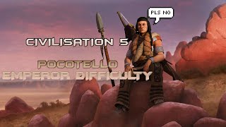 Civilisation 5  Attempt 2 Emperor Difficulty  Pocotello Part 4 [upl. by Flowers985]