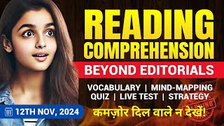 Boost Your Bank PO Prep Vocab Quiz amp MindMapping Techniques for RC  12 Nov  Pre to Mains Level [upl. by Alimaj779]