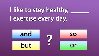 Coordinating Conjunctions Quiz  Can You Score 2020 [upl. by Benkley]