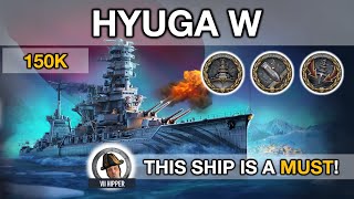 Hyuga W  This Ship is a Must World of Warships Legends Xbox Series X 4K [upl. by Campagna]