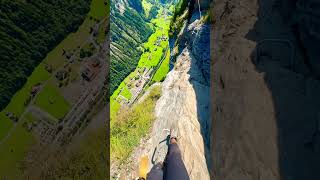 😱The best Via Ferrata in Switzerland 🇨🇭 Murren [upl. by Anitselec]