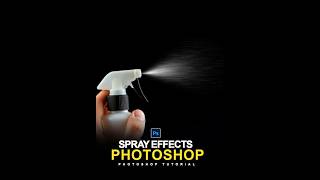 Quick Way Realistic Spray Effect in Photoshop  Photoshop shorts Video [upl. by Landan278]