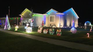 Man Creates Christmas Light Display for Wife With Alzheimers [upl. by Ynatirb814]