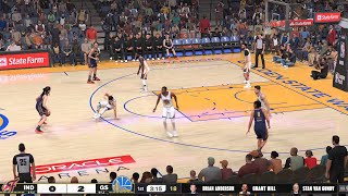 NBA 2K25 Caitlin Clark vs Steph Curry  WNBA vs NBA Fever vs Warriors FULL  Xbox Series X 4K [upl. by Engeddi322]