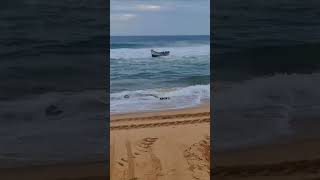 Fishing Boat gone rogue at the beach [upl. by Ennybor]