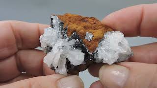 Hemimorphite on limonite from Mexico – miniature [upl. by Yenetruoc]