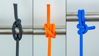 How to Tie Marlinspike Hitch Rolling Hitch Knot Round Turn and Two Half Hitches Knot [upl. by Eskill]