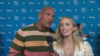 Jungle Cruise Dwayne Johnson Emily Blunt D23 Official Movie Interview  ScreenSlam [upl. by Sukul]