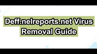 How to Remove Deffnelreportsnet Suspicious Connection [upl. by Noerb278]