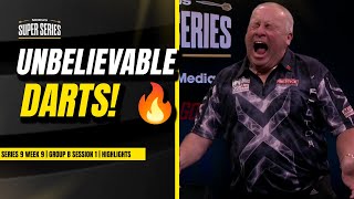 DARTS FROM THE GODS🔥🔥  Darts Highlights  Week 9 Group B session 1 [upl. by Oshinski]