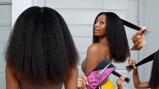 Trimming My Natural Hair At Home [upl. by Celinka]