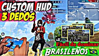 LOS MEJORES HUDs BRASILEÑOS A 3 DEDOS 🇧🇷 MUY INSANOS Y FÁCIL DE APRENDER [upl. by Eilarol576]