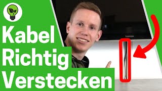 Kabel Verstecken amp Kabelkanal Verlegen ✅ TOP ANLEITUNG TV Kabelführung an Wand  Kabelsalat ADE [upl. by Jarrod]