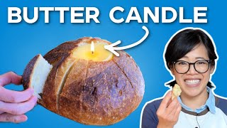 Perfect No Knead Bread  BUTTER Candle [upl. by Livingstone]