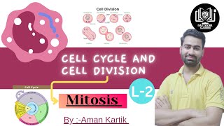 Cell cycle and cell division L2 । Mitosis। By Amankartik। Katyayanclasses cellbiology [upl. by Wren]