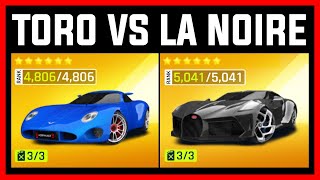 Asphalt 9 Toroidion 1MW VS Bugatti La Voiture Noire [upl. by Aikcin]