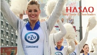 PZU Półmaraton Warszawski 2015 z HASAO Show Dance amp Cheerleaders [upl. by Anair]