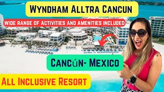 Wyndham Alltra Cancun All Inclusive Resort Cancún Mexico  FACING THE SEA  UNMISSABLE [upl. by Sid]