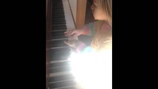 Elloise plays piano  Elouise by Lumineers [upl. by Imrots]