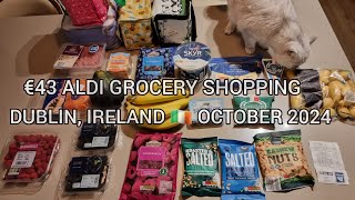 ✨️😊🇮🇪 €43 Aldi Grocery Shopping in Dublin Ireland groceryhaul food groceryshopping [upl. by Venu]