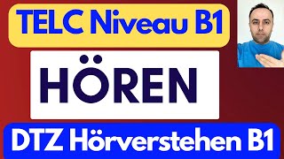 TELC DTZ B1 Hören  B1 Hörverstehen Test  B1 Prüfung Übungstest Mit Lösungen  Deutsch lernen B1 [upl. by Frieda]