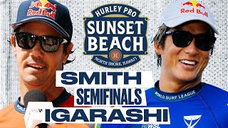 Jordy Smith vs Kanoa Igarashi  Hurley Pro Sunset Beach 2024  Semifinals [upl. by Ardme437]