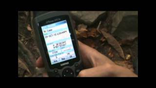 Garmin GPSmap 60 CSx  Create Waypoint [upl. by Asiled631]