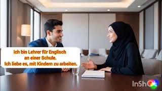 Vorbereitung B1 Teil 1 Einander Kennenlernen تحضير امتحان B1 الجزء الأول التعارف [upl. by Amena]