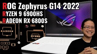 Ringkas amp Kencang Review ASUS ROG Zephyrus G14 2022 Ryzen 9 6900HS  Radeon RX 6800S  Indonesia [upl. by Acinorav559]