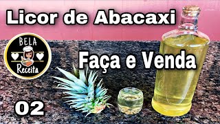 COMO FAZER LICOR DE ABACAXI [upl. by Lahtnero]