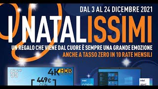 Volantino unieuro dal 3 al 24 dicembre 2021 [upl. by Thgirw]