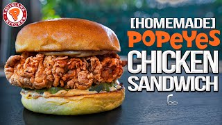 Popeyes Chicken Sandwich  But Homemade amp WAY Better  SAM THE COOKING GUY 4K [upl. by Sarat75]