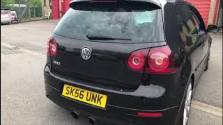 Golf R32 Milltek Exhaust Sound  Resonated VS NON Resonated [upl. by Otrebogad]