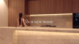 Empty Apartment Tour  Inside our dream home 🌃 🤎 [upl. by Ymmac]