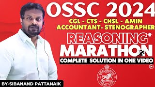 OSSC COMPLETE 💯 REASONING  All Previous Year Reasoning Questions of OSSC in one video [upl. by Katzman]