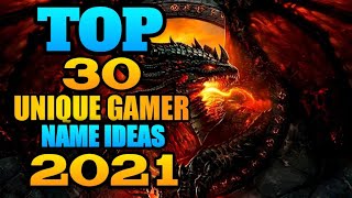 Top 30 Unique Gamer Name Ideas  Cool amp Unique names for freefire and pubg  Axomff9 [upl. by Einnad297]