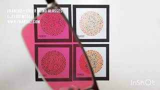 Classic Color Blind Glasses FRANQOZ  Ishihara Test  Color Blindness [upl. by Ilrahc]