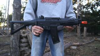 ICS SIG 552 Sportline Airsoft Gun Review [upl. by Llevad]