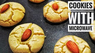 Cookies Recipe in Microwave  Nankhatai Microwave Recipe  Butter Cookies in Microwave  In Hindi [upl. by Blackmun]