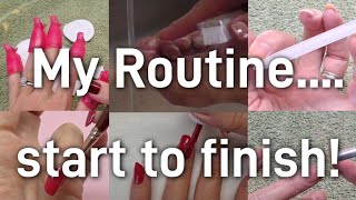 Complete Manicure Demonstration including nailcare routine and tips [upl. by Rania998]