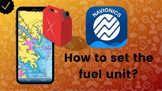 How to set the fuel unit on Navionics Boating [upl. by Tremml348]